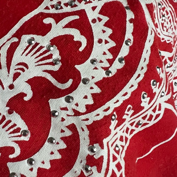 I-N-C Elephant red woman's shirt - Picture 5 of 8